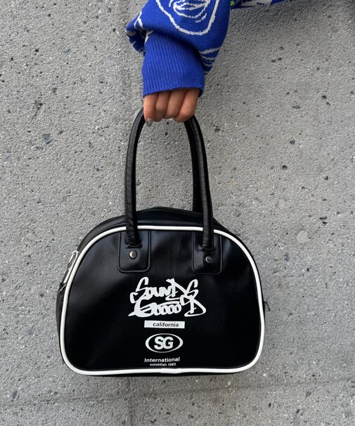 【SOUNDS GOOOOD】ヴィーガンレザーミニボストンBAG