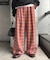 【UNISEX】ネルチェックタックボリュームワイドパンツ