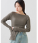 【shay】オフショルダーカットアウトトップス