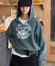 【UNISEX】ヘビーウェイト加工スキッパーフーディー