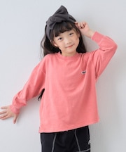 【KIDS】【FOX×TYPY】ピグメント加工ワンポイントロンTEE