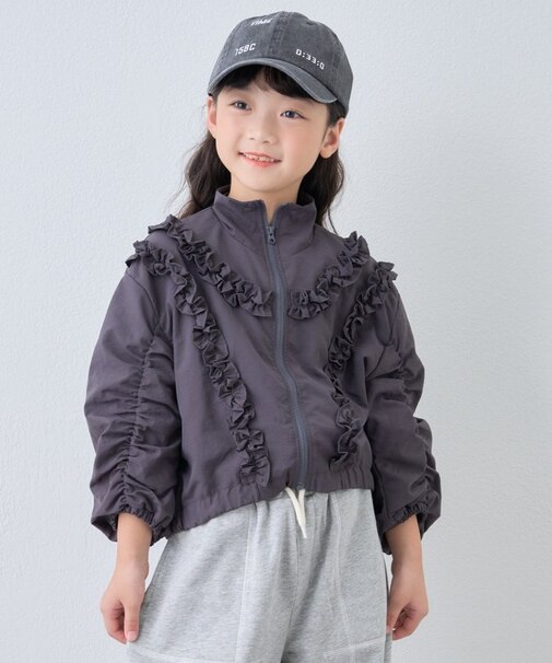 【KIDS】フリルギャザーマンパ