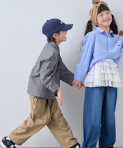 【KIDS】【FOX×TYPY】チェックオーバーシャツ