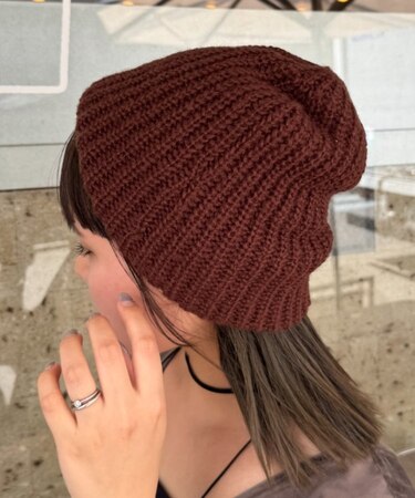 太リブニットビーニー