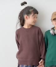 【綿100％で洗える】【KIDS】(ジュニアサイズあり)スウェットライクニット