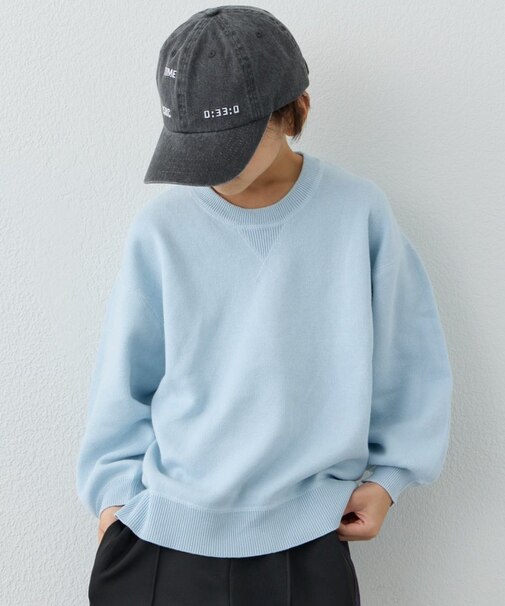 【綿100％で洗える】【KIDS】(ジュニアサイズあり)スウェットライクニット