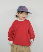 【綿100％で洗える】【KIDS】(ジュニアサイズあり)スウェットライクニット