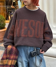 【UNISEX】ジャガードモールロゴニット