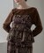 【aguni】ベロア刺繍ビスチェ