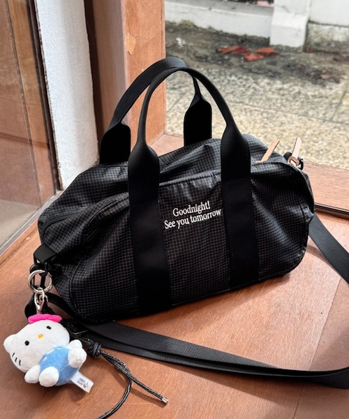 UNISEX】ナイロンアソート柄ミニボストンバッグ｜チャオパニック