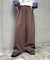 【UNISEX】スラックス見え/あったかワイドスウェットパンツ
