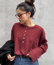 ２wayシアージャガードレースヘンリーネックTee