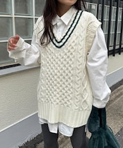 【willow】チルデンニットベスト