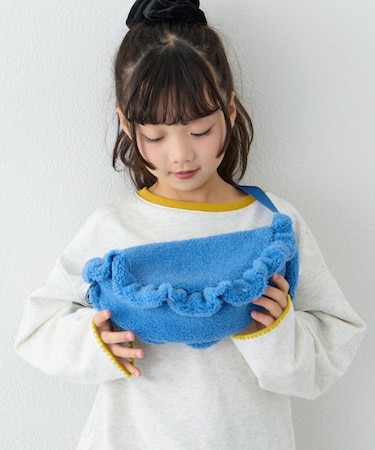 【KIDS】ボアフリルショルダーバッグ