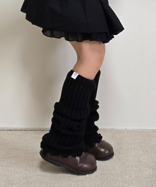 【KIDS】リブレッグウォーマー