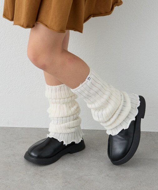 【KIDS】リブレッグウォーマー