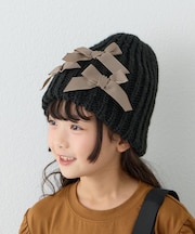 【KIDS】リボンニット帽