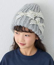 【KIDS】リボンニット帽