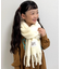 【KIDS】静電気防止洗える太フリンジマフラー