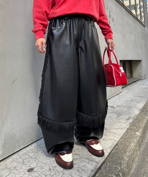 【SOUNDS GOOOOD】フリンジレザーパンツ