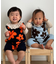 【BABY】総柄フラワーニットロンパース