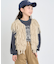 【KIDS】【ジュニアサイズあり】洗える手編みタッチフリンジニットベスト