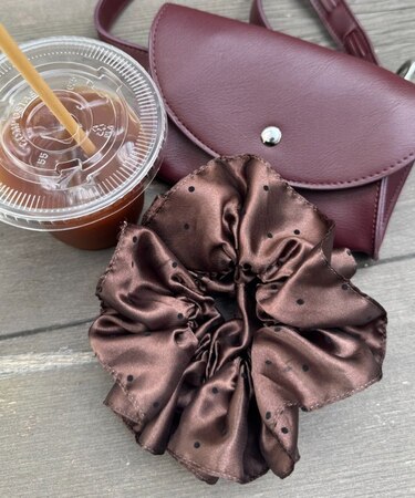 lilドットボリュームシュシュ