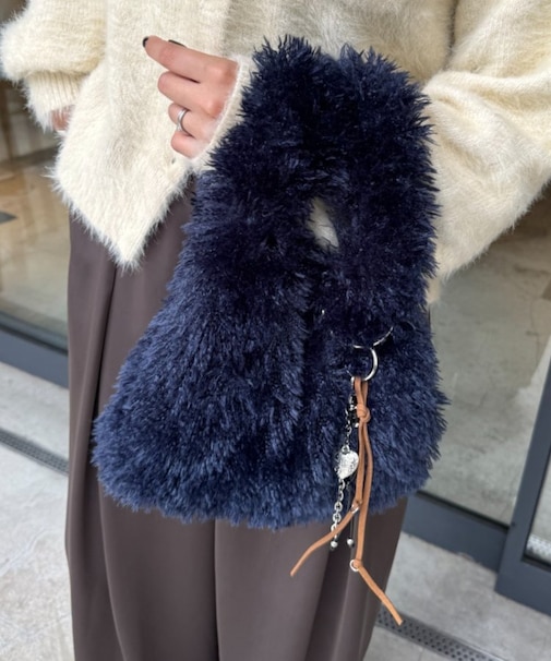 カラビナ付きボアマルシェBAG