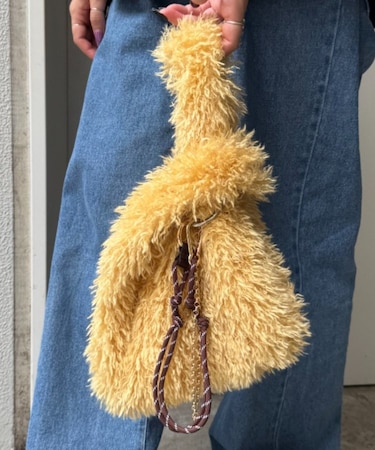 カラビナ付きボアマルシェBAG