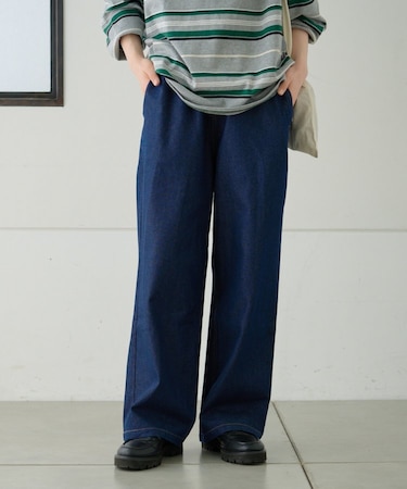 【3サイズ展開】【GEVACO】10ozデニムイージーワイドパンツ