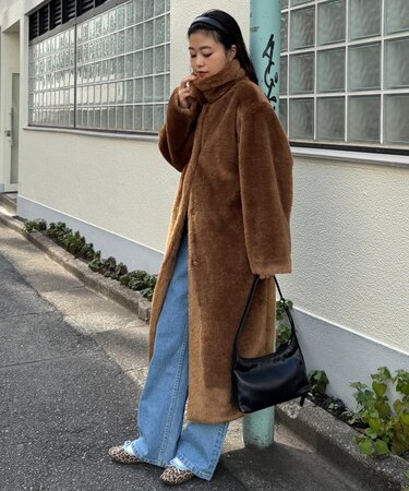 【willow】ベアボアロングコート