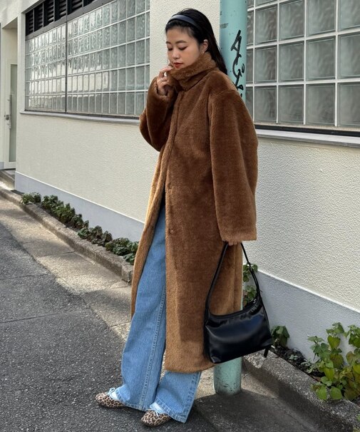 【willow】ベアボアロングコート