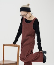 【PON企画】スタイルアップ前後2wayモールニットキャミチュニック