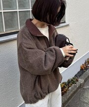 【willow】リバーシブルシャギーナイロンアノラック