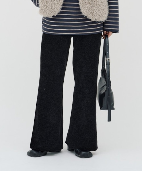 cycle by myob ニットフレアパンツ PON企画】スタイルアップモールニットフレアパンツ｜チャオ