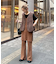 【PON企画】スタイルアップモールニットフレアパンツ