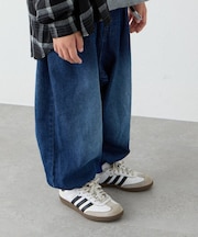 【KIDS】【ジュニアサイズあり】ゆるだぼベルト付きイージーパンツ