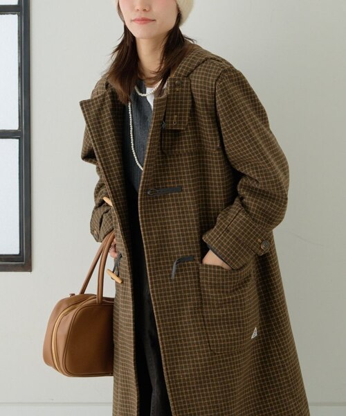 代引可 BURBERRY チェック柄 ダッフルコート Burberrys ダッフルコート