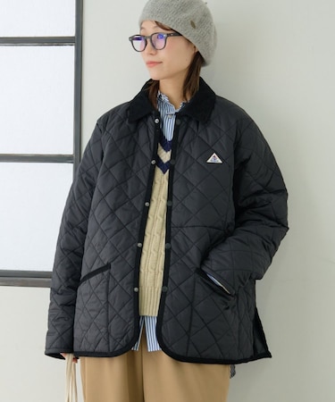 【軽量/洗える】【GEVACO】キルトミドルコート