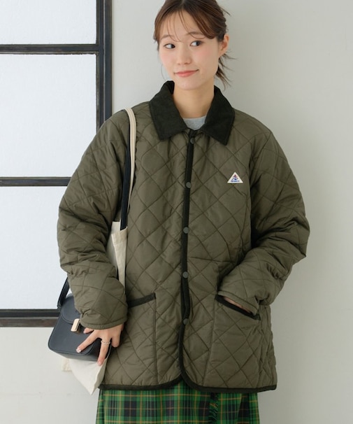 【軽量/洗える】【GEVACO】キルトミドルコート