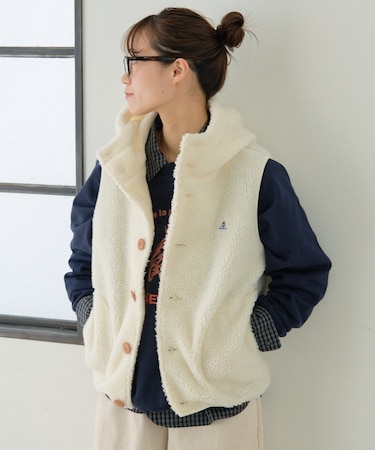 【GEVACO】ボアフリースフードベスト