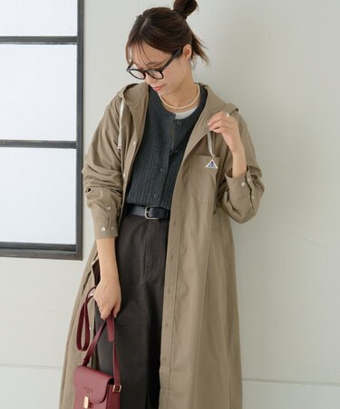 【GEVACO】フーディーシャツワンピース