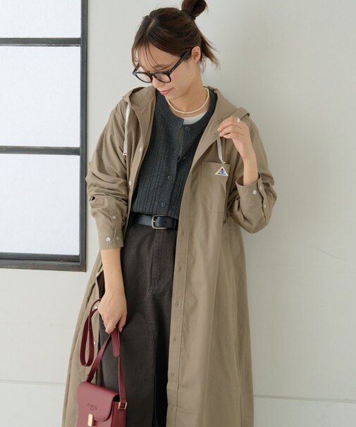 【GEVACO】フーディーシャツワンピース