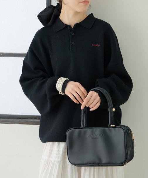 【GEVACO】ロングスリーブニットポロ