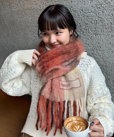 【Aguni】チェック柄マフラー