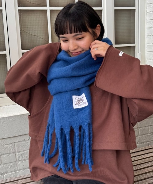 洗える静電気防止】太フリンジマフラー｜チャオパニックティピーの通販