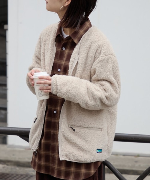 Franklin Climbing】カスケードシェルパーフリースカーディガン