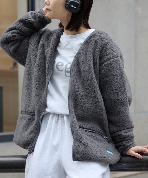 【Franklin Climbing】カスケードシェルパーフリースカーディガン