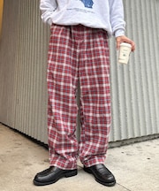 【PATTIPATTI】ブランケットネルチェックパンツ