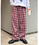 【PATTIPATTI】ブランケットネルチェックパンツ